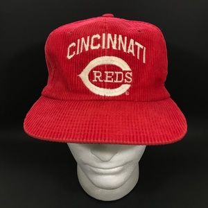 Vintage SnapBack Hat Cincinnati Reds Corduroy